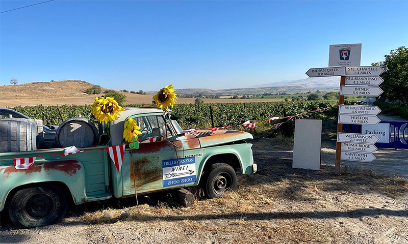 Winery parking