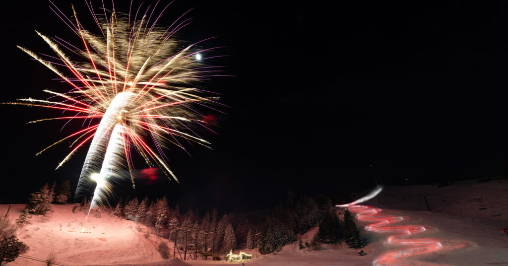 January Events in Boise New Year's Day Fireworks & Torchlight Parade on Bogus Basin